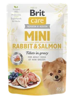 Brit Care Mini Irk Yetişkin Köpekler İçin Sos İçinde Tavşan Etli & Somon Balıklı Fileto Parçaları 85 gr 1